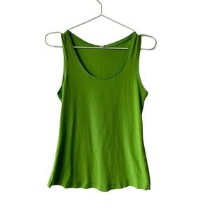 lululemon athletica Green Scoop Neck Tank Top